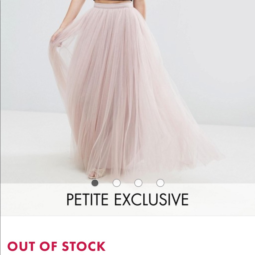 NWT Little Mistress Petite Maxi Tulle Prom Skirt
